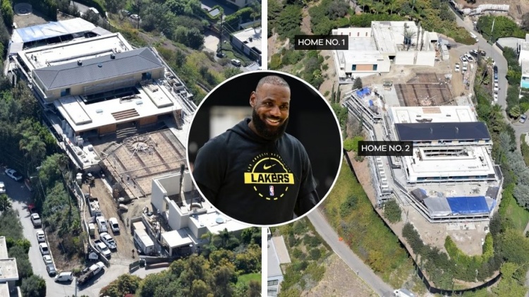 詹姆斯在贝弗利山庄打造两座豪宅 外界猜测第二座是为布朗尼准备